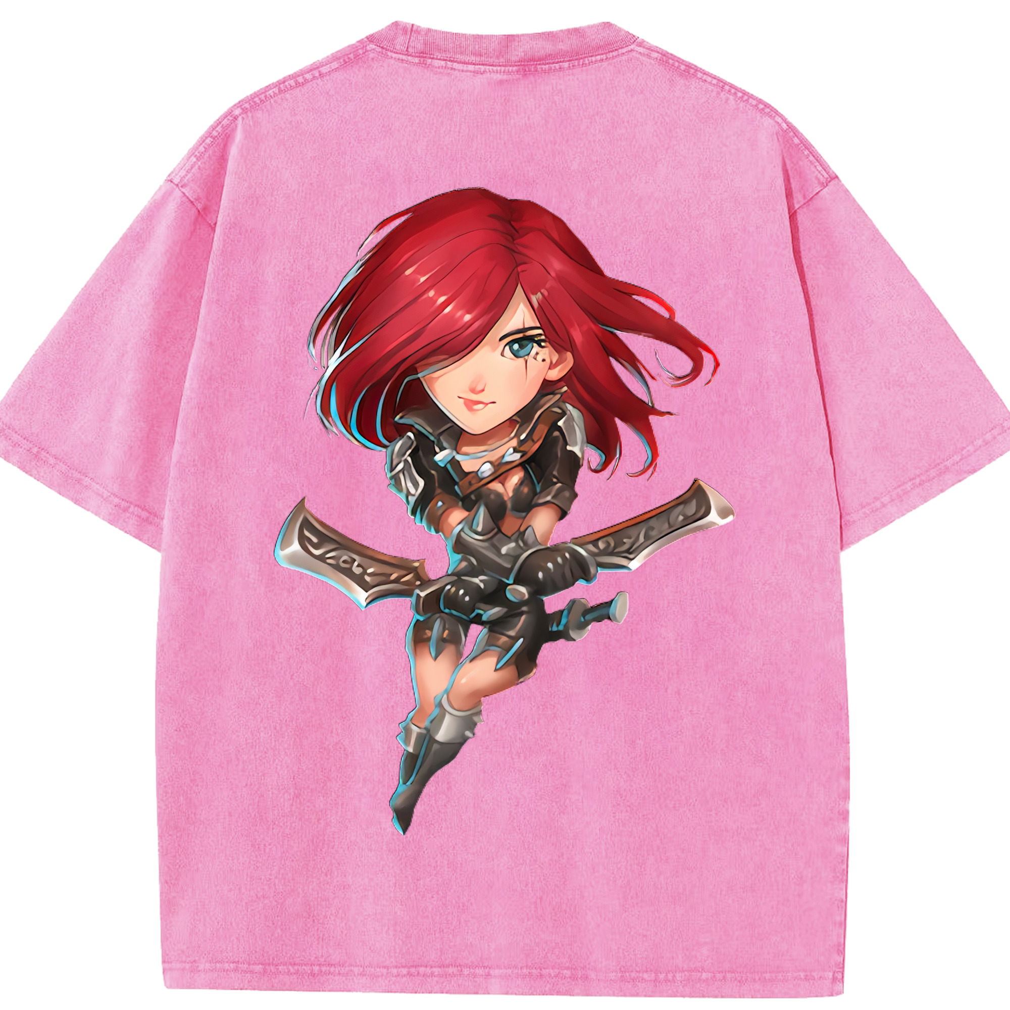 リーグ・オブ・レジェンド League of Legends LOL 綿100% ヴィンテージ風 半袖Tシャツ（背面プリント）